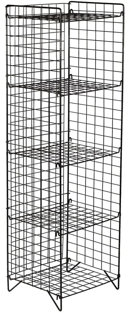 Ραφιέρα Δαπέδου Elvis 835PUQ6286 37x35x137,5cm Black