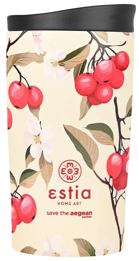 Ποτήρι Θερμός 350ml Estia Save The Aegean Travel Mug Sakura Whisper 01-25632