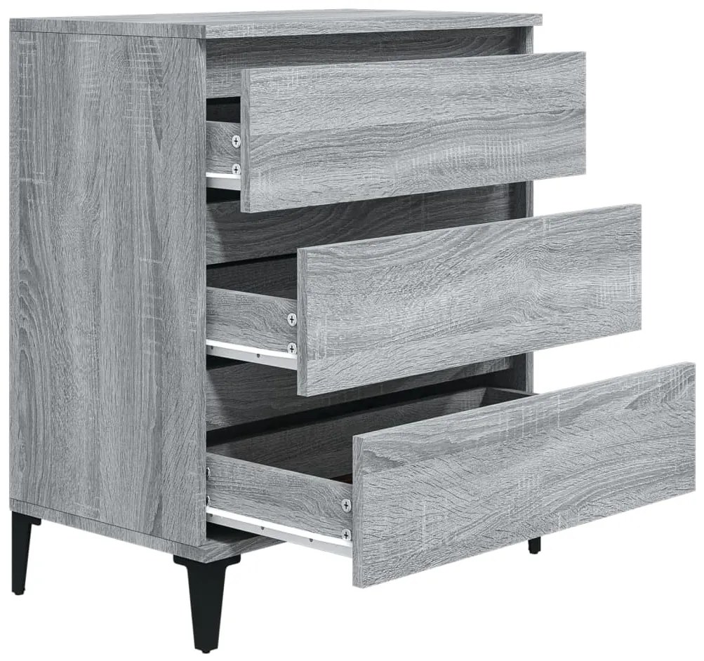 vidaXL Ντουλάπι Γκρι Sonoma 60x35x70 εκ. από Επεξεργασμένο Ξύλο