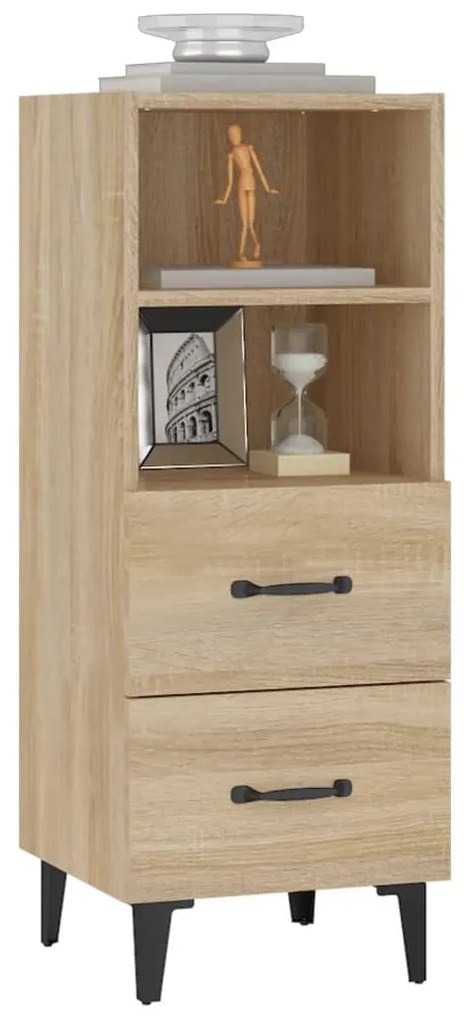 vidaXL Ντουλάπι Sonoma Δρυς 34,5x34x90 εκ. από Επεξεργασμένο Ξύλο