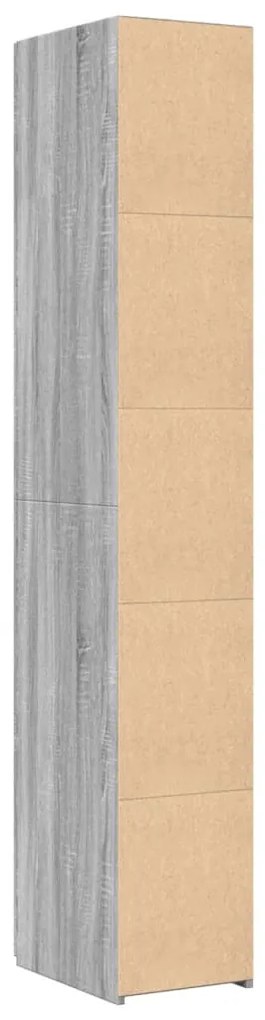 vidaXL Ντουλάπι Γκρι Sonoma 30x42,5x185 εκ. από Επεξεργασμένο Ξύλο