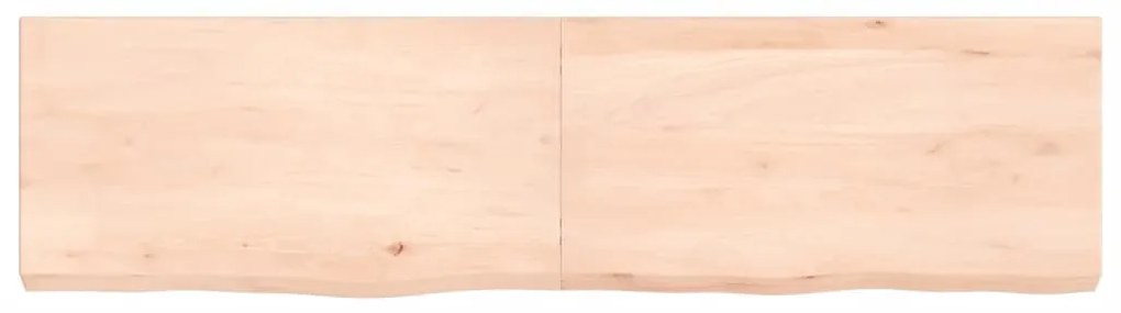 vidaXL Ράφι Τοίχου 120x30x(2-6) εκ. από Ακατέργαστο Μασίφ Ξύλο Δρυός