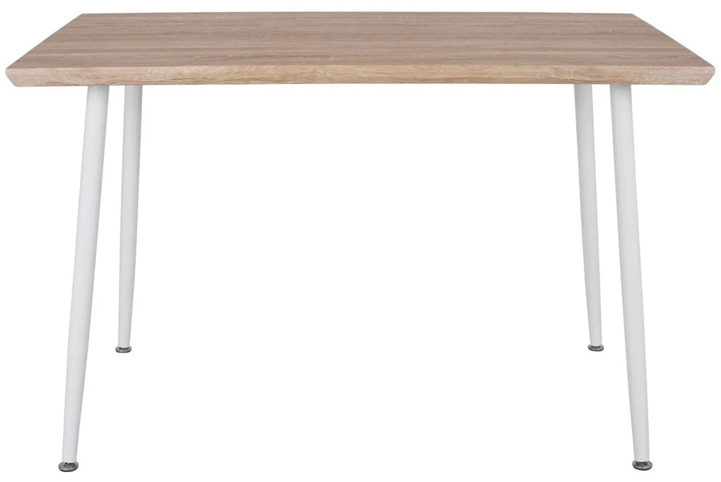 Τραπέζι Τραπεζαρίας PALOMA με Λευκά πόδια Sonoma 120x70x76,5 εκ. 120x70x76.5 εκ.