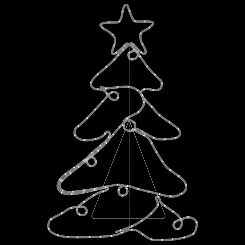 vidaXL Χριστουγεννιάτικη Φιγούρα Δέντρο με 144 LED 88 x 56 εκ.