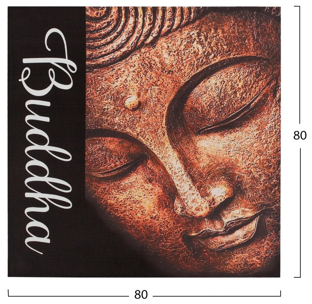 ΠΙΝΑΚΑΣ ΚΑΜΒΑΣ BUDDHA2 HM7156.02 80X80X2.5 εκ. - Καμβάς - HM7156.02