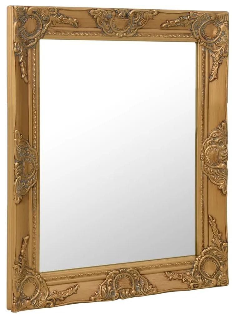 Καθρέφτης Τοίχου με Μπαρόκ Στιλ Χρυσός 50 x 60 εκ. - Χρυσό