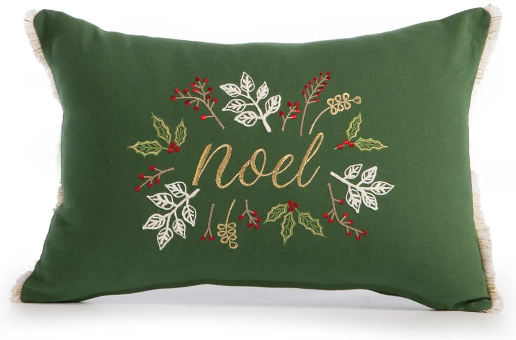Χριστουγεννιάτικο Μαξιλάρι (30x45) Nef-Nef Homeware Noel Verde Green/White