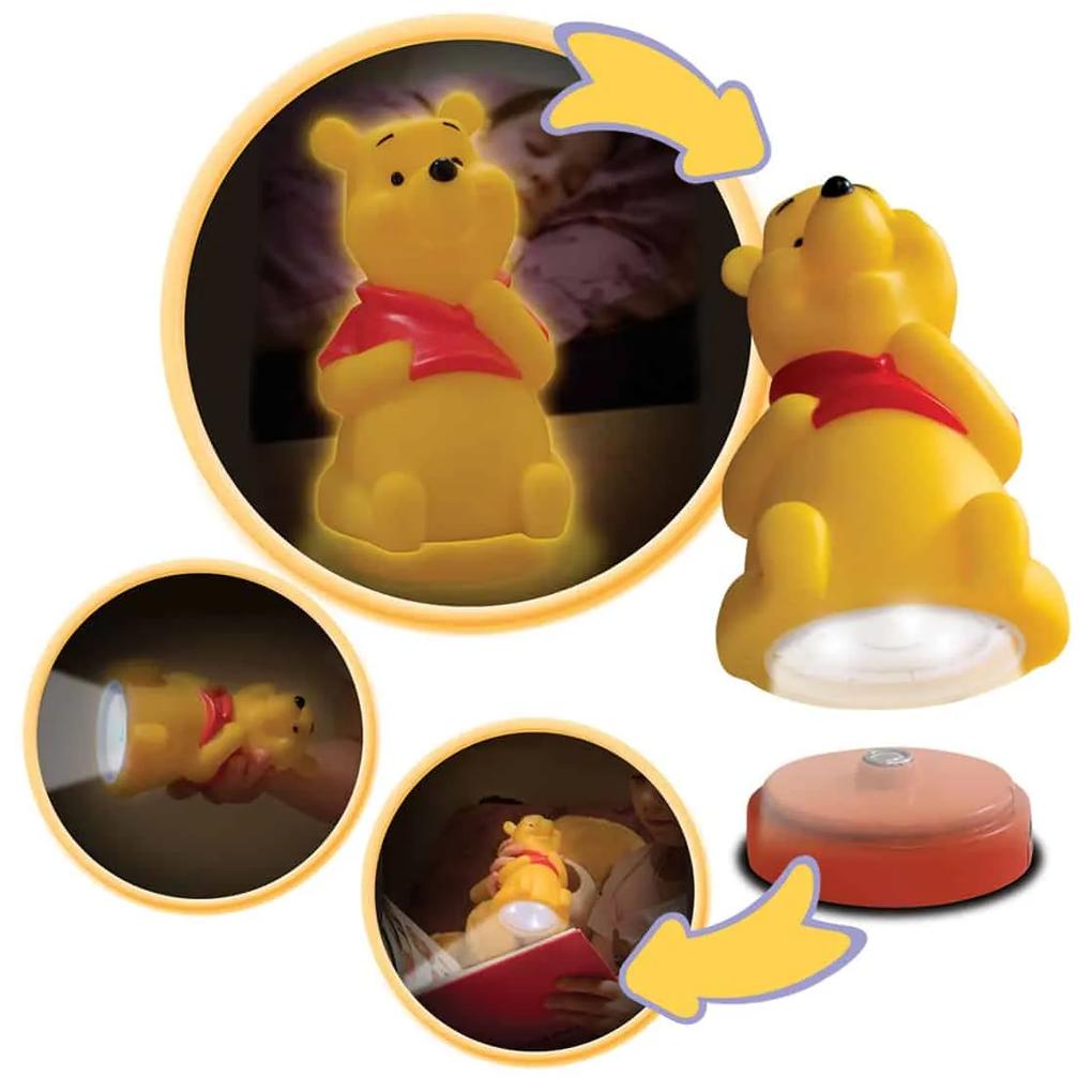 Winnie Pooh κομοδίνου και φακός LED - Πλαστικό - 65102
