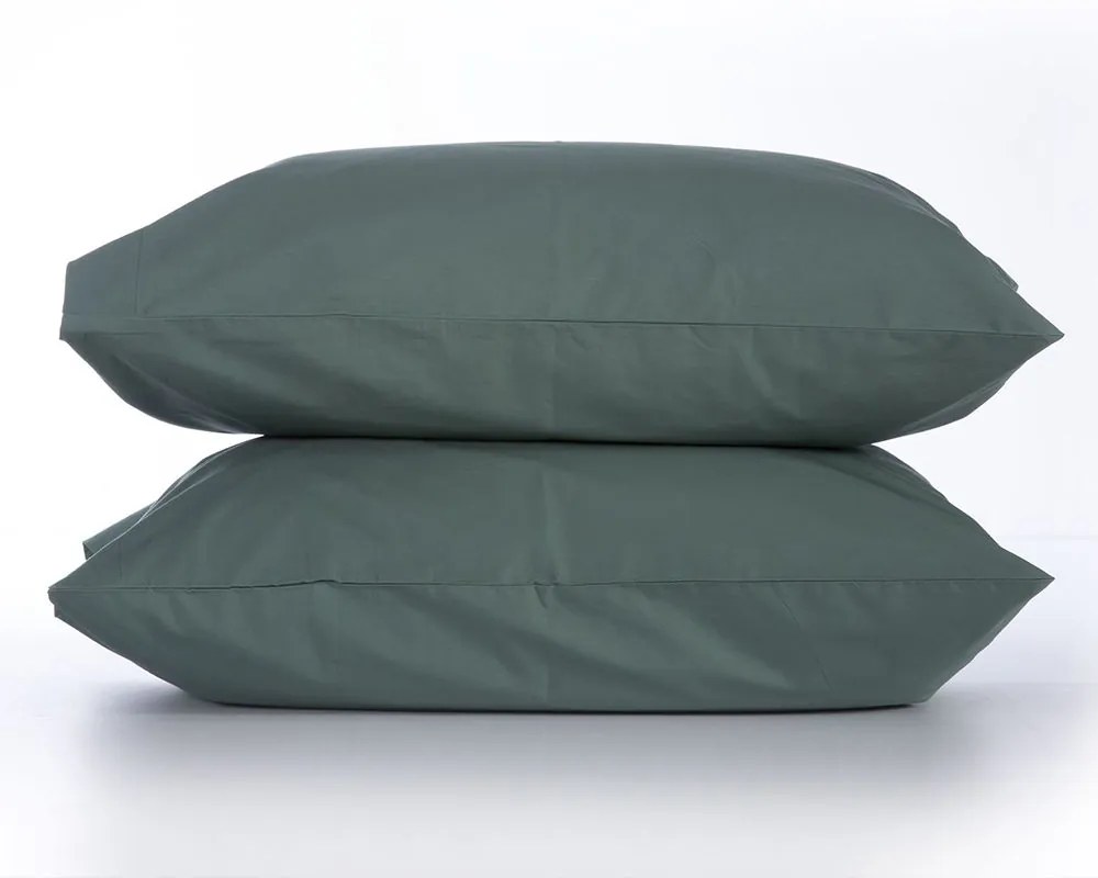Μαξιλαροθήκες Basic (Σετ 2τμχ) Green Nef-Nef 52X72 100% Cotton
