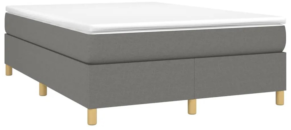 vidaXL Σκελετός Κρεβατιού Χωρίς Στρώμα Γκρι 140x200 εκ.Υφασμάτινο