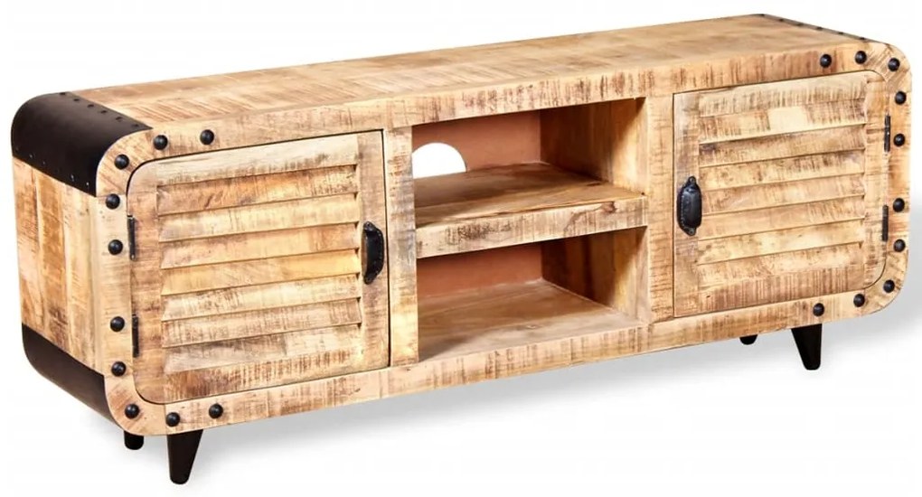 vidaXL Έπιπλο Τηλεόρασης 120 x 30 x 50 εκ. από Ακατέργαστο Ξύλο Μάνγκο