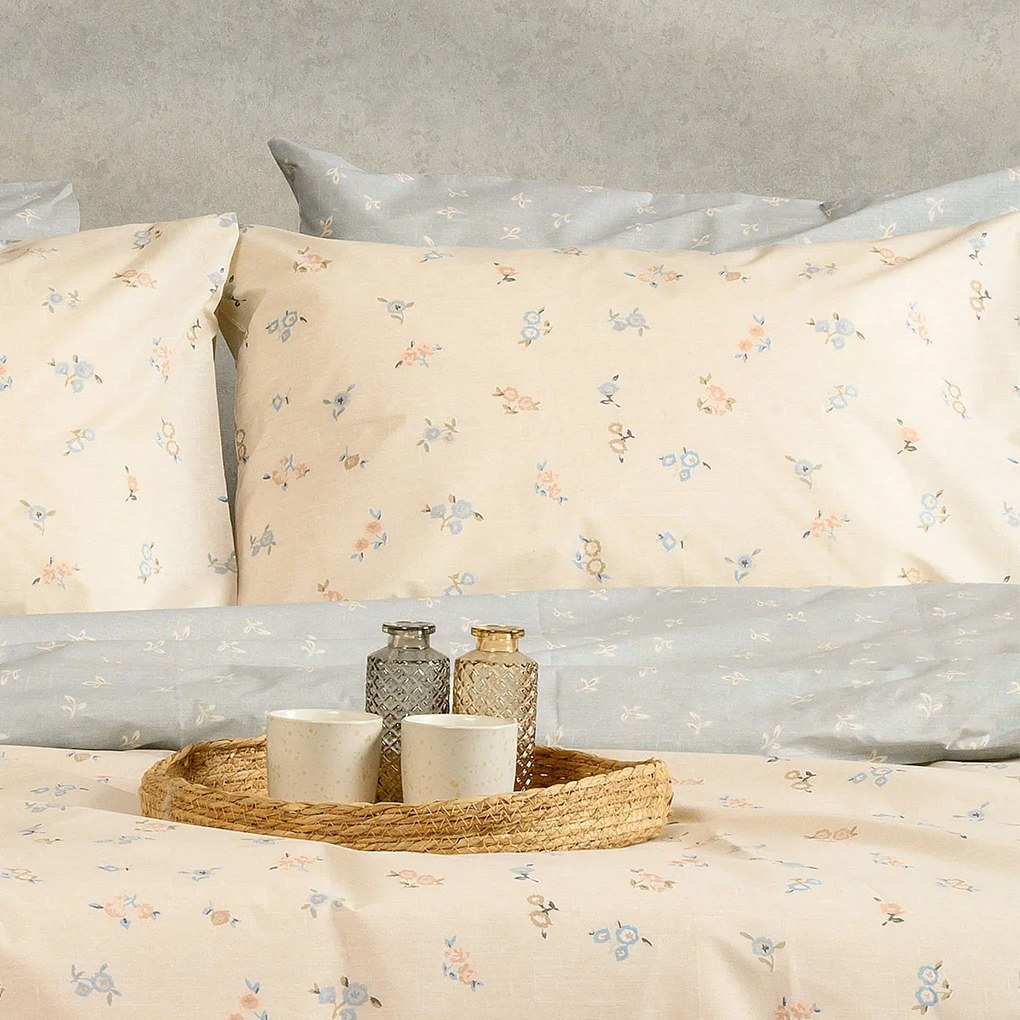 Ζεύγος Μαξιλαροθήκες (50x70) Melinen Ultra Line Amour Blue-Beige