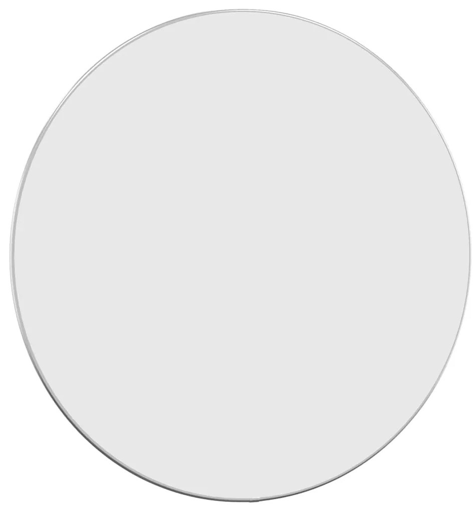 vidaXL Καθρέφτης Τοίχου Στρογγυλός Ασημί Ø 60 εκ.