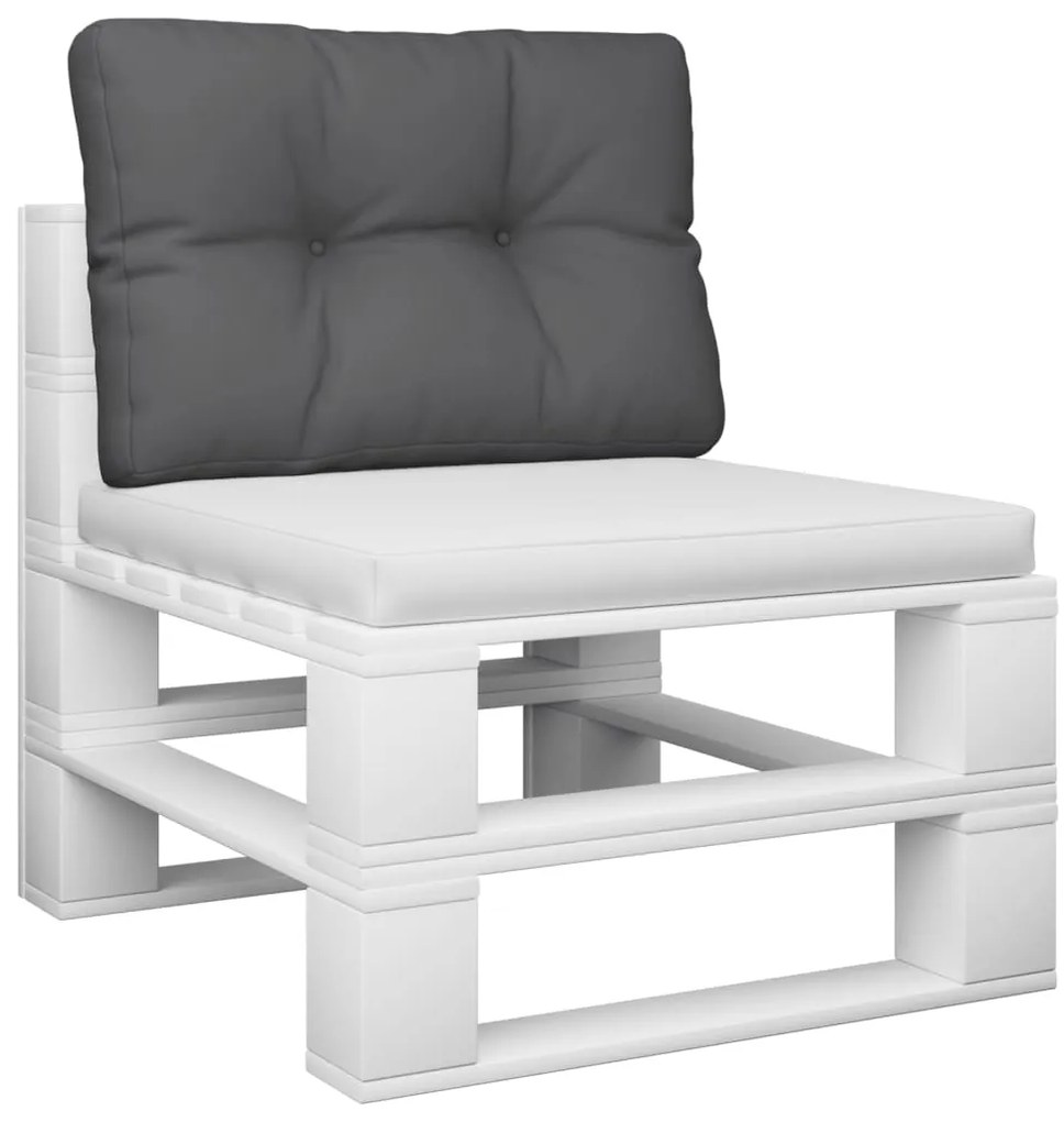 vidaXL Μαξιλάρι Παλέτας Ανθρακί 60 x 40 x 12 εκ. Υφασμάτινο