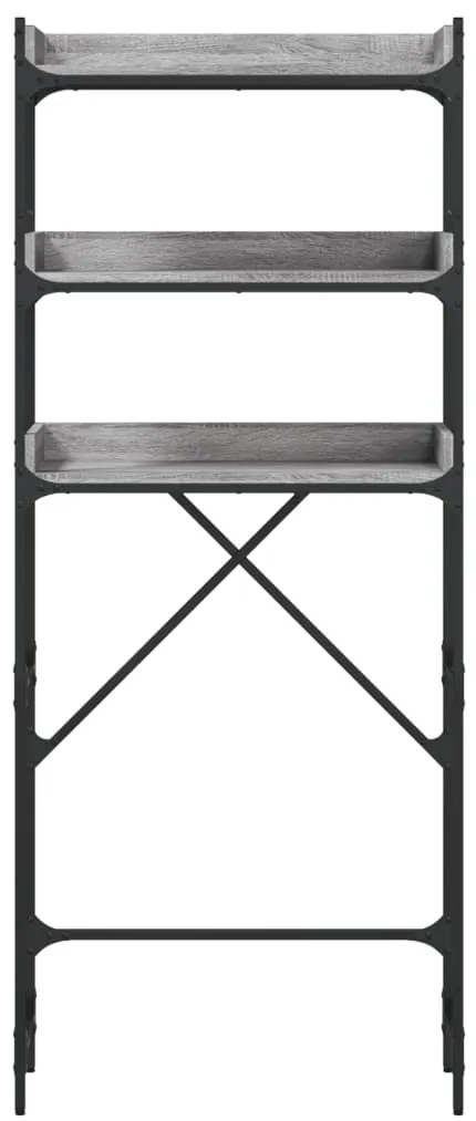vidaXL Ραφιέρα Πλυντηρίου Γκρι Sonoma 67x25x163 εκ. από Επεξεργ. Ξύλο