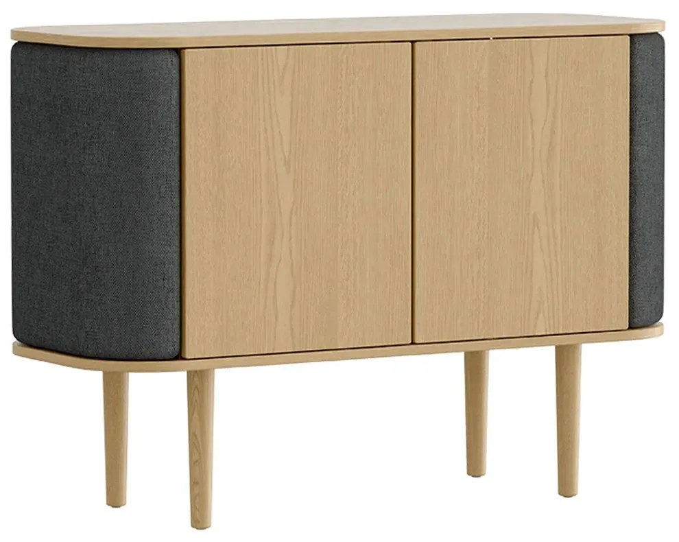 Μπουφές Treasures Horizons S 5622C710-04 109x43x75cm Oak-Dark Grey Umage Steel,Wood