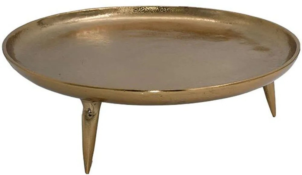 Διακοσμητικός Δίσκος 934-124-032 34x10cm Gold Μέταλλο