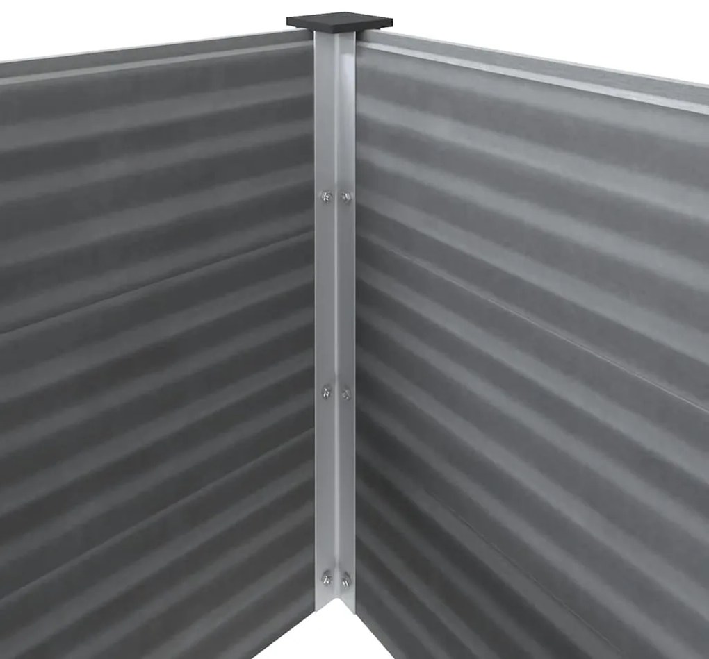 vidaXL Ζαρντινιέρα Υπερυψωμένη Γκρι 150 x 100 x 54 εκ. από WPC