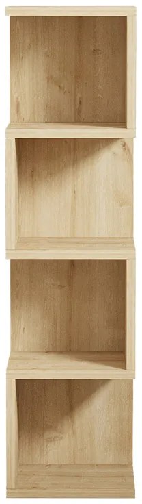 Ραφιέρα επιδαπέδια Pratel pakoworld σε oak απόχρωση 25x27x95εκ (1 τεμάχια)