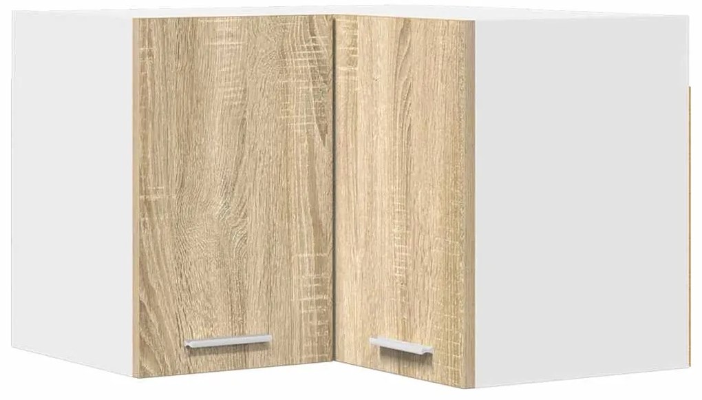 vidaXL Κρεμαστό ντουλάπι Σομόνα Δρυς και Λευκό 57 x 57 x 40 εκ.