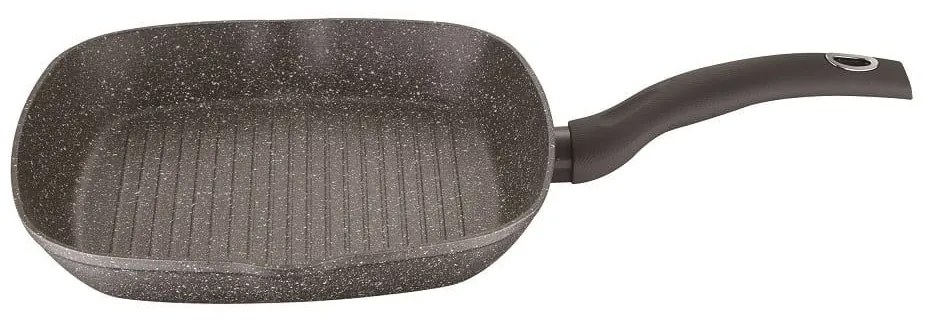 Τηγάνι Γκριλιέρα ORIon BG0Or08520 Bg-8520 Αντικολλητικό 28X28X4 5cm Brown Bergner 28cm Aluminium