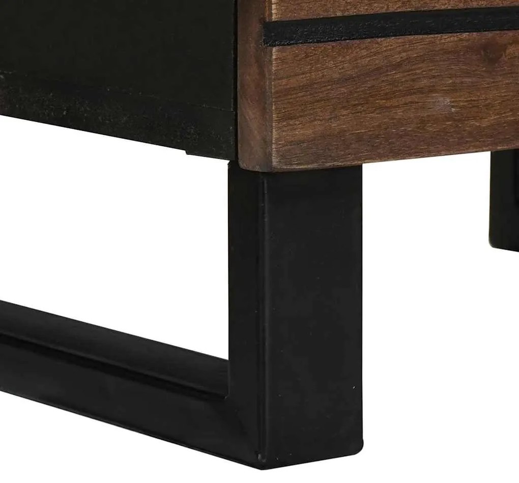 vidaXL Highboard Καφέ 40 x 33 x 110 εκ Μασίφ ξύλο μάνγκο