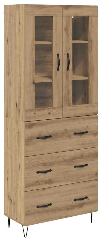 vidaXL Highboard Artisan Oak 69,5 x 34 x 90 εκ. Επεξεργασμένο ξύλο