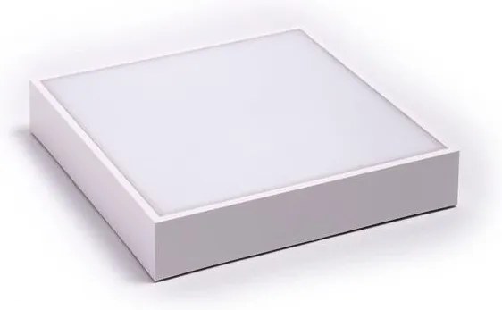 Πλαφονιέρα Φωτιστικό Οροφής LED 24W 4000Κ 30x30cm IP54 Plus Eurolamp-145-20085-Λευκό 145-20085