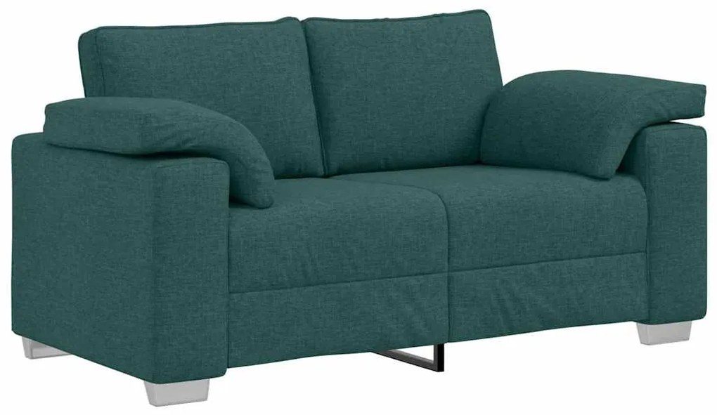 vidaXL Καναπές με μαξιλάρι Σκούρο Πράσινο 160 x 77 x 82 εκ ύφασμα