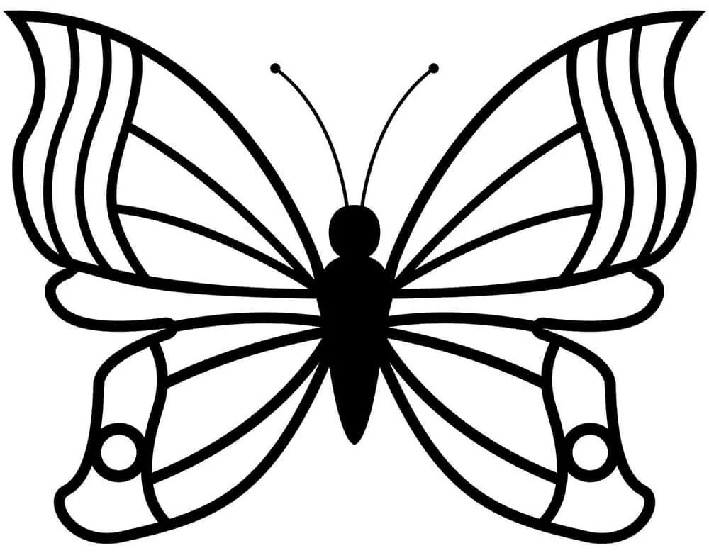 Διακοσμητικό Τοίχου Butterfly 891TNL1756 60x45cm Black Wallity Μέταλλο