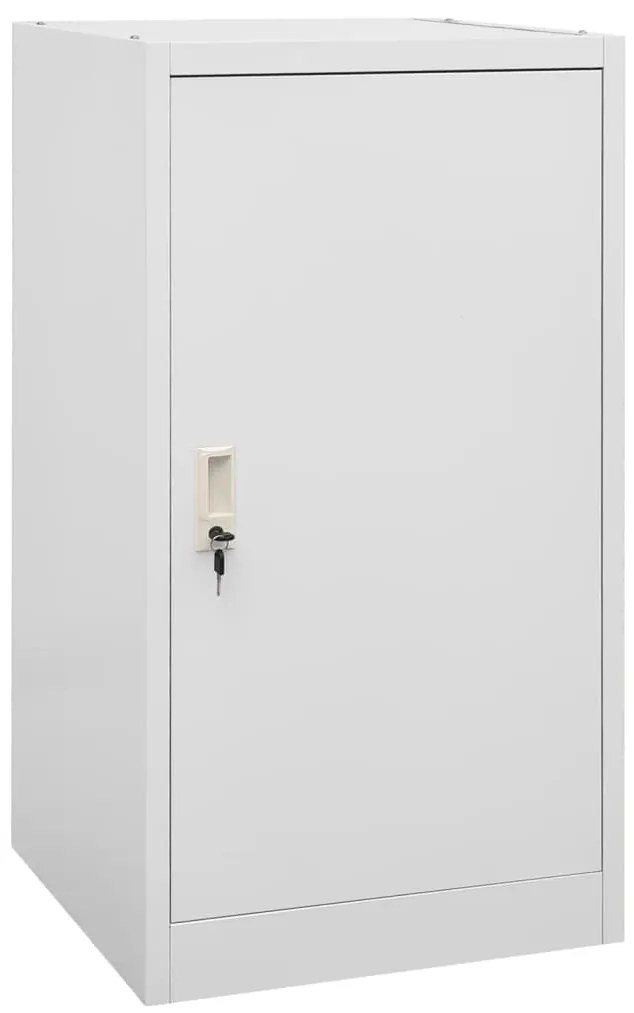 vidaXL Ντουλάπα για Σέλα Ανοιχτό Γκρι 53 x 53 x 105 εκ. Ατσάλινη