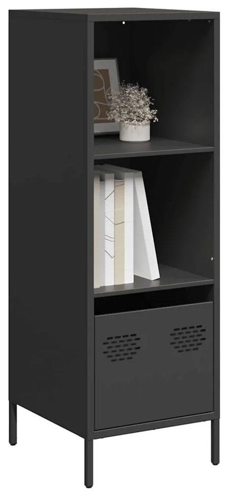 Ντουλάπι Μαύρο 35x39x103,5 εκ. από Χάλυβα