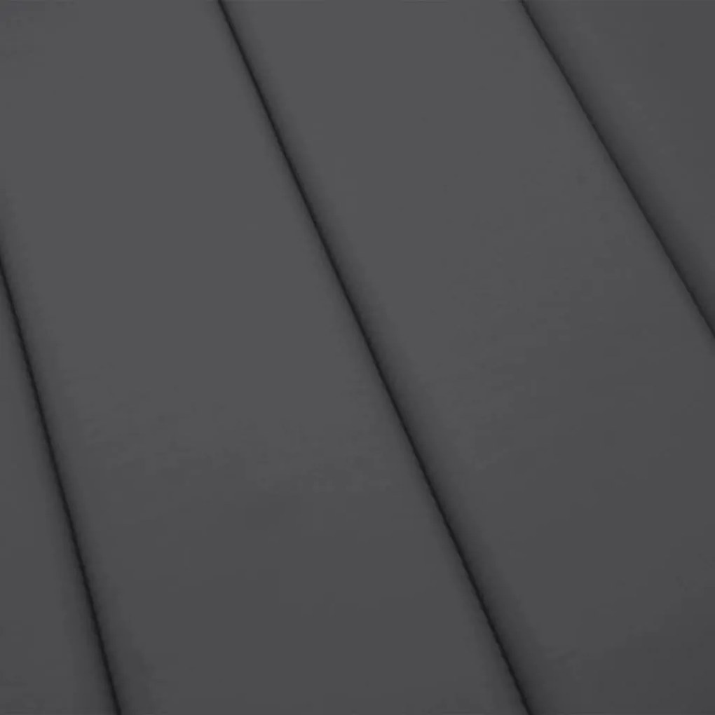 vidaXL Μαξιλάρι Ξαπλώστρας Ανθρακί 200 x 50 x 3εκ. από Ύφασμα Oxford