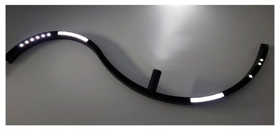 Inlight Γραμμικό φωτιστικό Curved LED 12W 3CCT για μαγνητική ράγα σε μαύρη απόχρωση D:34x2,2x2,5cm (TMC0021-Black)