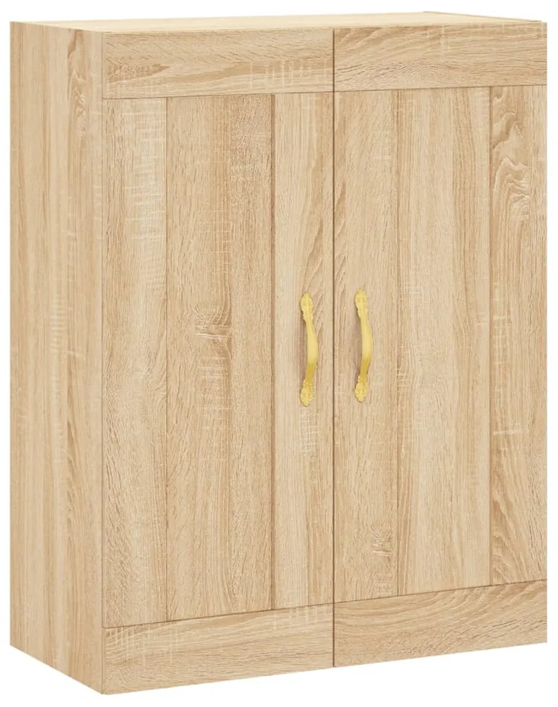 vidaXL Ντουλάπι Sonoma δρυς 69,5 x 34 x 180 εκ. από Επεξεργασμένο Ξύλο