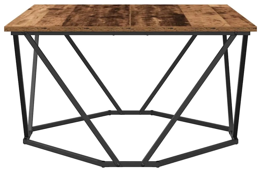 vidaXL Τραπεζάκι σαλονιού Παλαιό ξύλο 80 x 80 x 45 cm