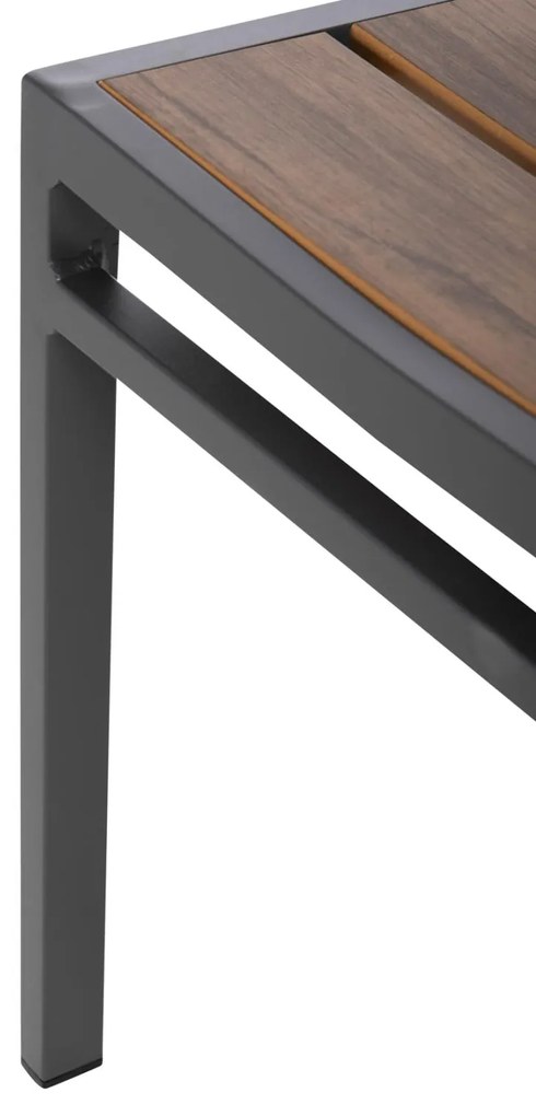 Καρέκλα SAGA C6063.02 Αλουμινίου Σκούρη Γκρί με Polywood 46x52x86Υεκ. 46x52x86 εκ.