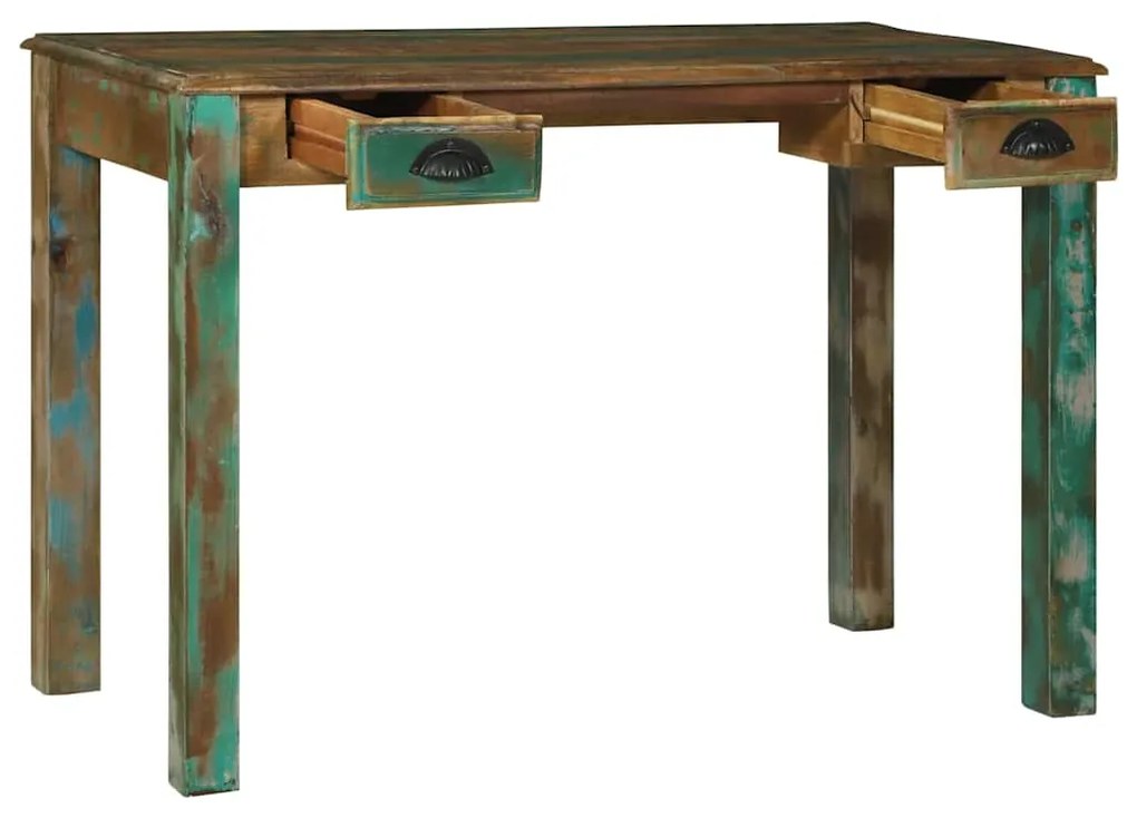 vidaXL Γραφείο γραφής Καφέ 112 x 55 x 76 εκ. Στερεό Ανακτηθέν Ξύλο