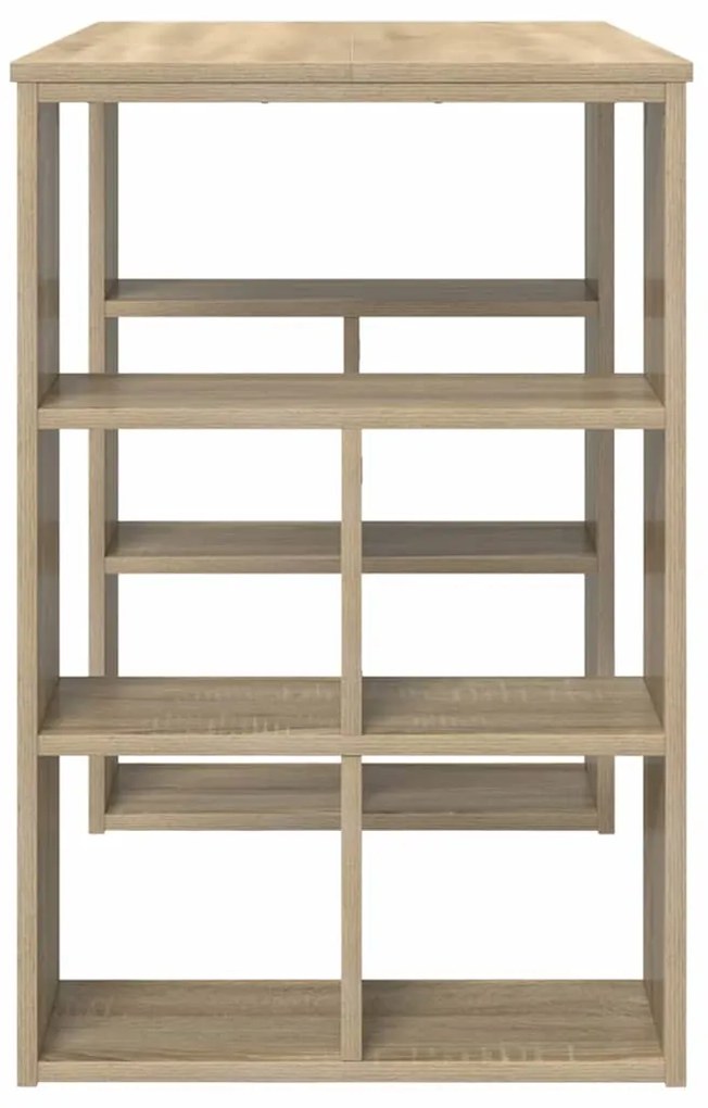 vidaXL Γραφείο με ράφι Sonoma Δρυς 90 x 50 x 75 εκ. Επεξεργασμένο ξύλο