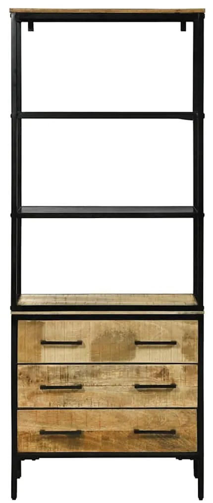 vidaXL Highboard με συρτάρι Καφέ 70 x 35 x 180 εκ. Στερεό ξύλο μάνγκο