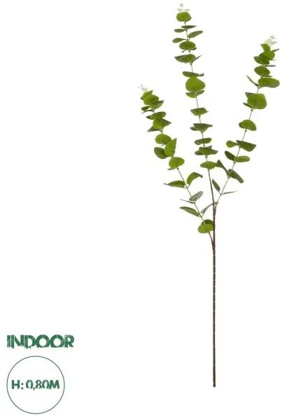 Artificial Garden EUCALYPTUS BRANCH 20484 Τεχνητό Διακοσμητικό Κλαδί Ευκάλυπτου Πράσινο Π30 x Μ30 x Υ80m Globostar-20484-Πράσινο 20484