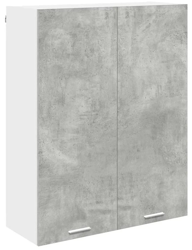 vidaXL Κρεμαστό ντουλάπι με πόρτα Σκυρόδεμα Γκρι 80 x 31 x 100 εκ.