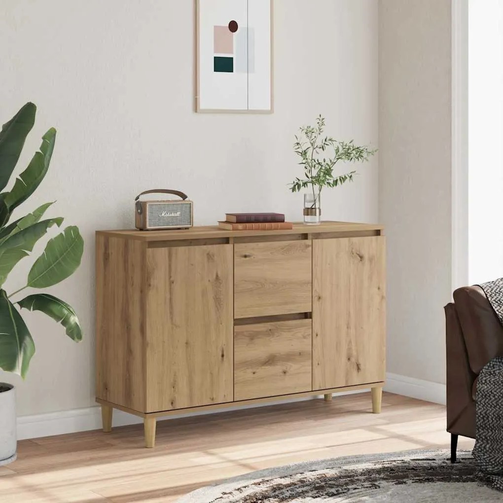 vidaXL Μπουφές Αρτισιανή Δρυς 102x35x70 εκ. από Επεξεργασμένο Ξύλο