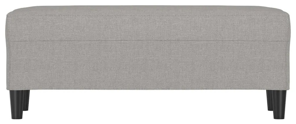 vidaXL Πάγκος Ανοιχτό Γκρι 100 x 35 x 41 εκ. Υφασμάτινος