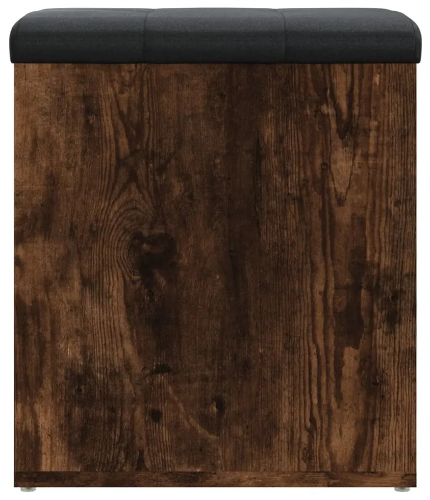 vidaXL Παγκάκι Αποθήκευσης Καπνιστή Δρυς 42x42x45 εκ. από Επεξ. Ξύλο