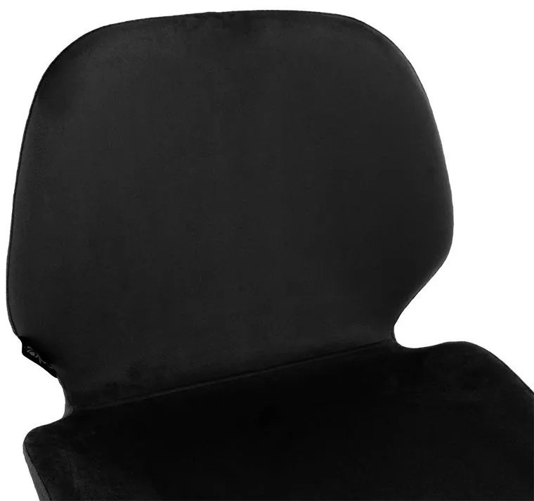 Σκαμπό bar Impel μεταλλικό χρυσό-βελούδο μαύρο 48x61x103 εκ.