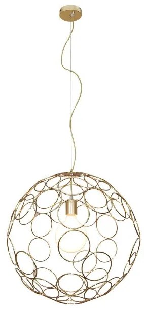 Κρεμαστό Φωτιστικό Οροφής 1xE27 Vintage Φ60cm Aline Homelighting -77-4083-Μαύρο 77-4083