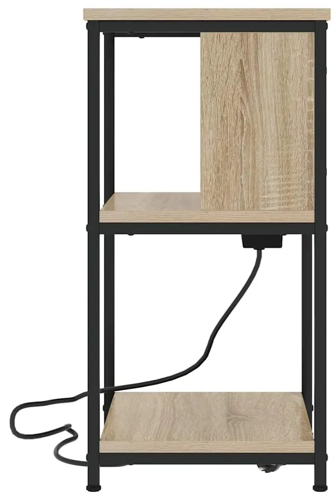 vidaXL Κομοδίνο Sonoma Δρυς 38 x 31 x 61 εκ Επεξεργασμένο ξύλο