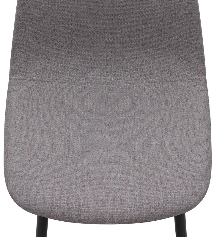 Καρέκλα τραπεζαρίας Iris Megapap ανοιχτό μπεζ ύφασμα - μεταλλικό μαύρο πόδι 43x50x85εκ.