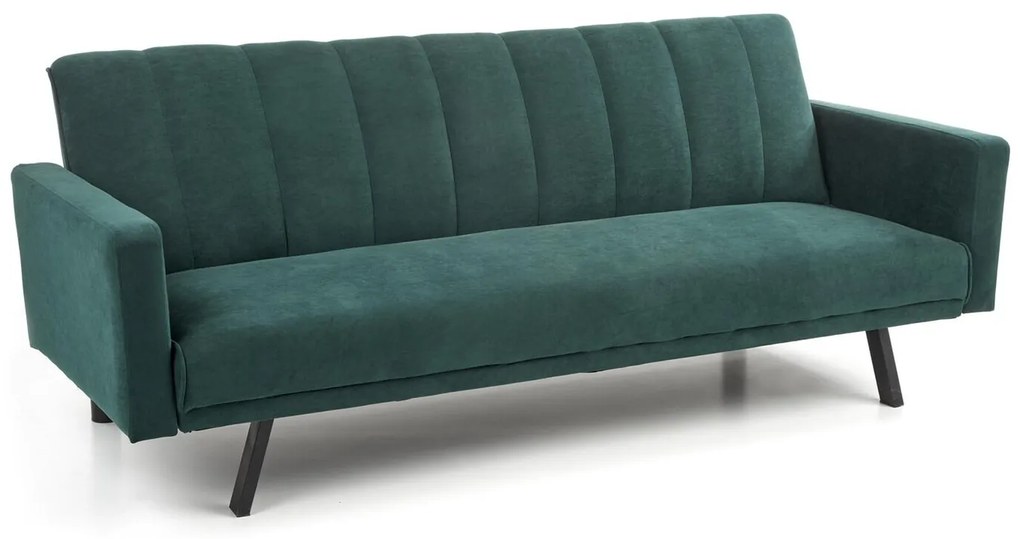Καναπές κρεβάτι Houston 1362, Αριθμός θέσεων: 3, Πράσινο, 78x192x82cm, 37 kg, Πόδια: Μέταλλο | Epipla1.gr